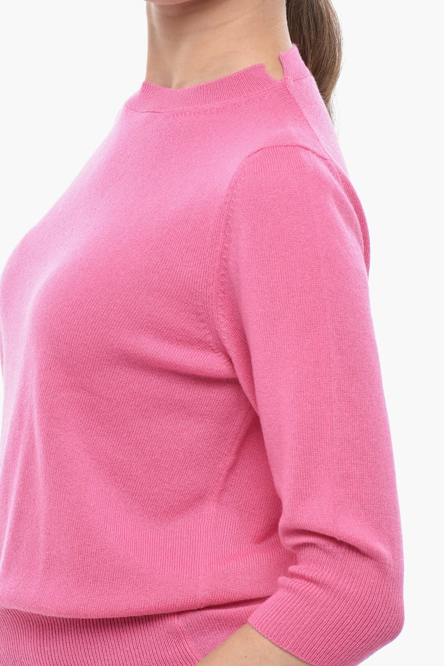 Nicoletta Varese 3050~Cashmere Crewneck Sweater CHICCA, view 3