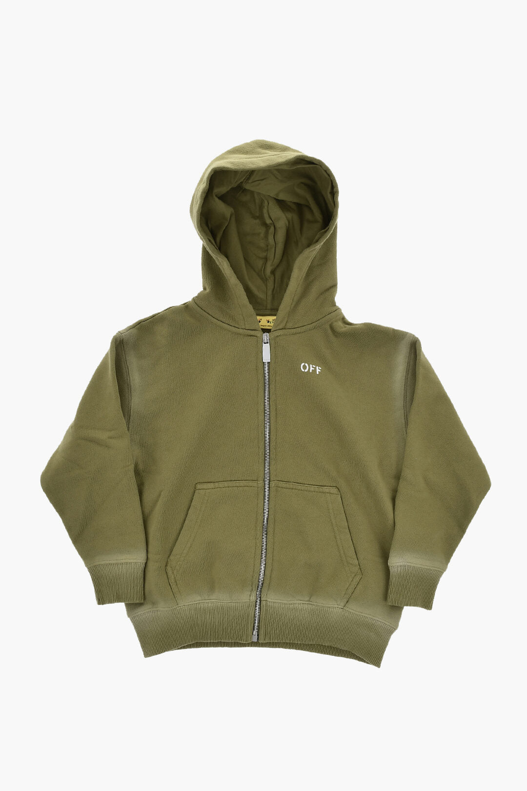 Off-White Kids 2850~Cotton Zip-Up Hoodie