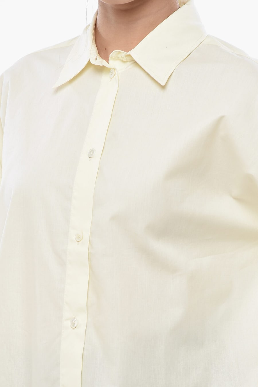 Cruna 3000~Oversized Poplin Shirt IVY, view 3