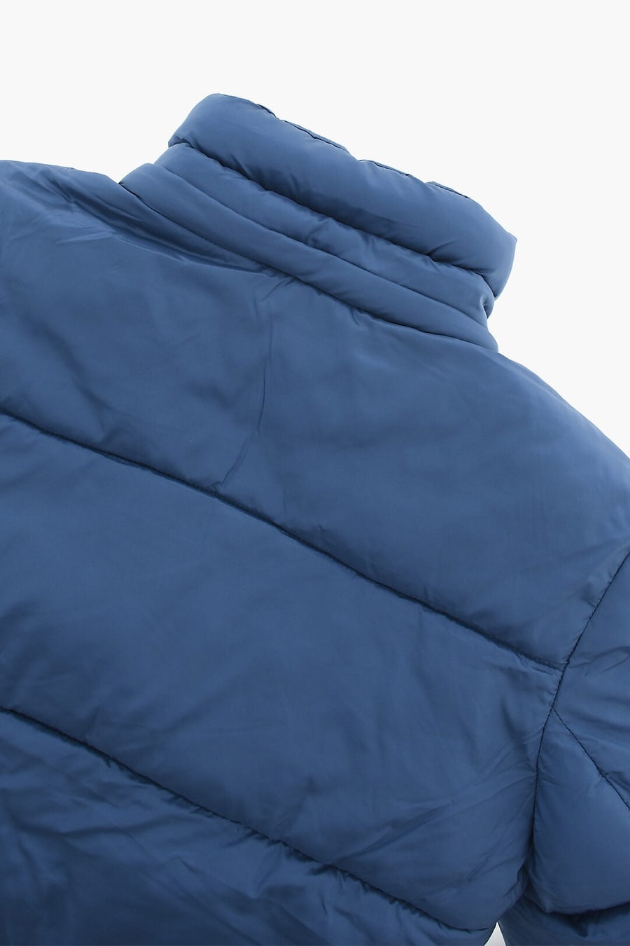 Diesel Kids 0405~Solid Quilted Puffer Jacket With Concealed Button Closure, view 3