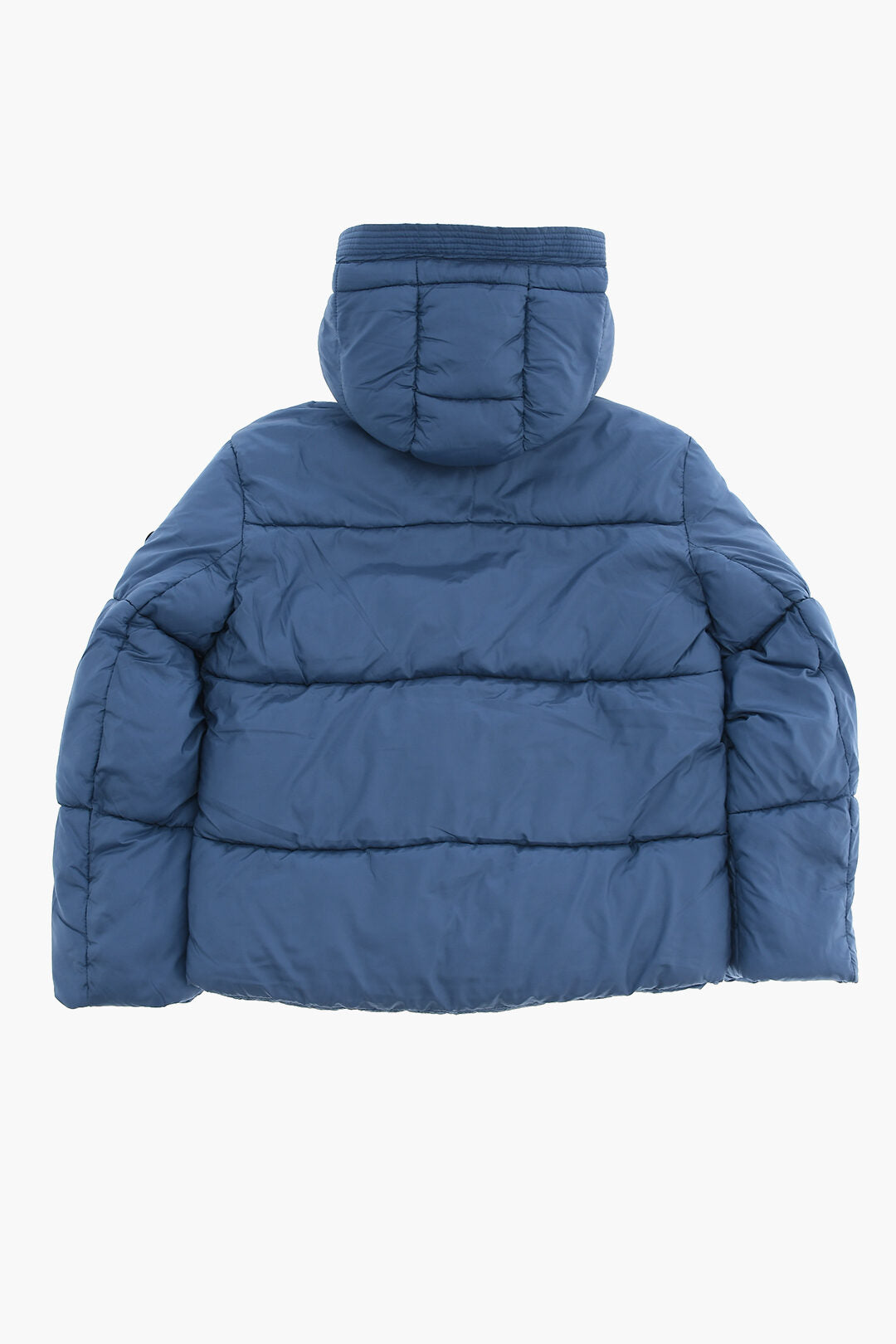 Diesel Kids 0405~Solid Quilted Puffer Jacket With Concealed Button Closure, view 2