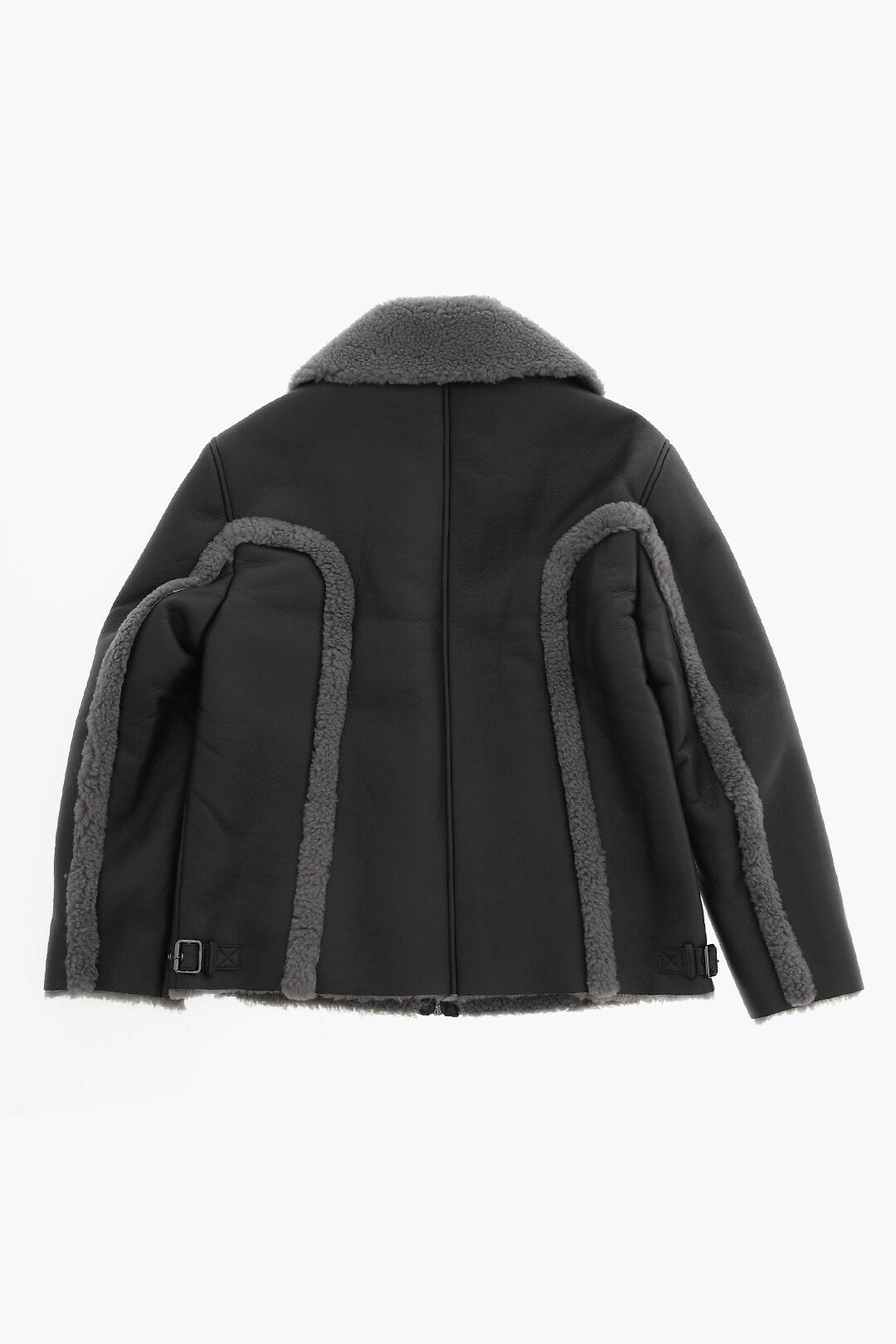Diesel Kids 0470~Faux Leather Jacket with Faux-Fur Interior Details