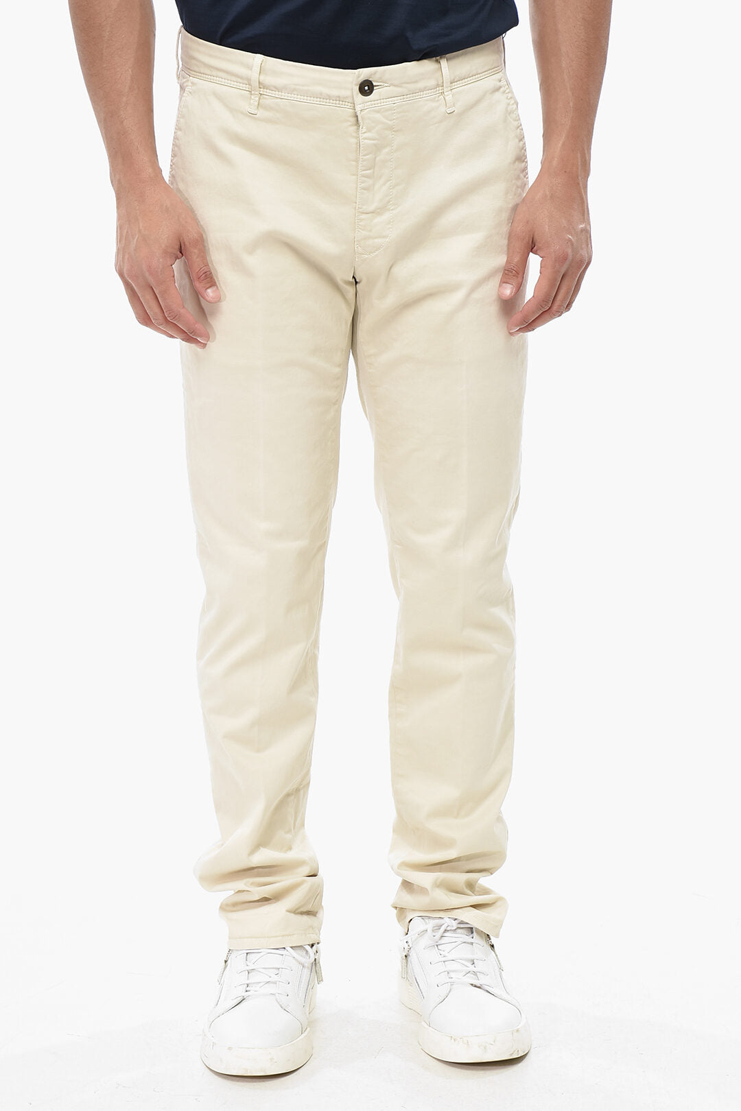 Incotex 2500~SLOWEAR SLACKS Slim Fit Stretch Cotton Chino Pants