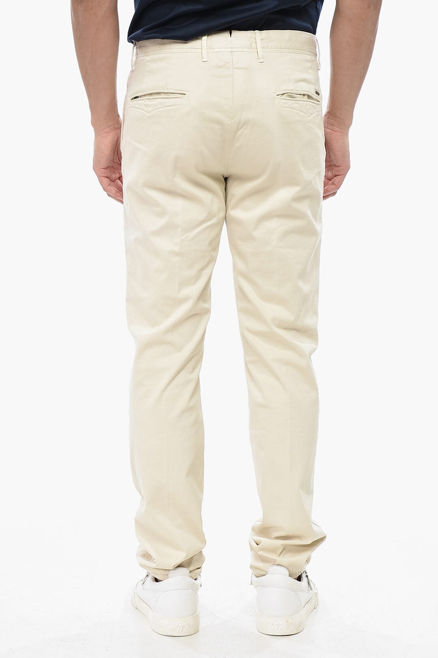 Incotex 2500~SLOWEAR SLACKS Slim Fit Stretch Cotton Chino Pants, view 2