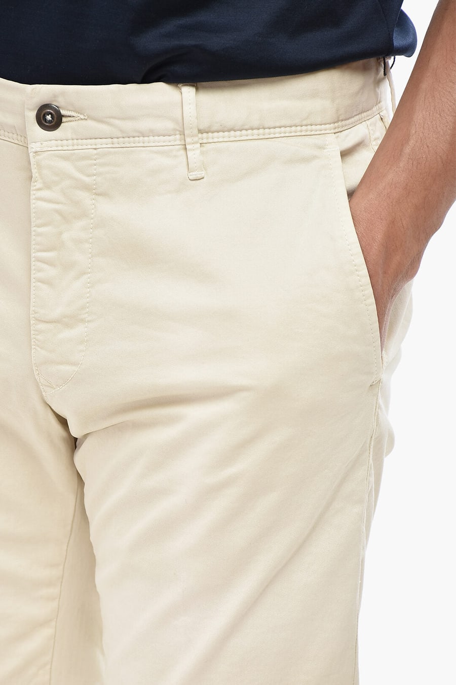 Incotex 2500~SLOWEAR SLACKS Slim Fit Stretch Cotton Chino Pants, view 3