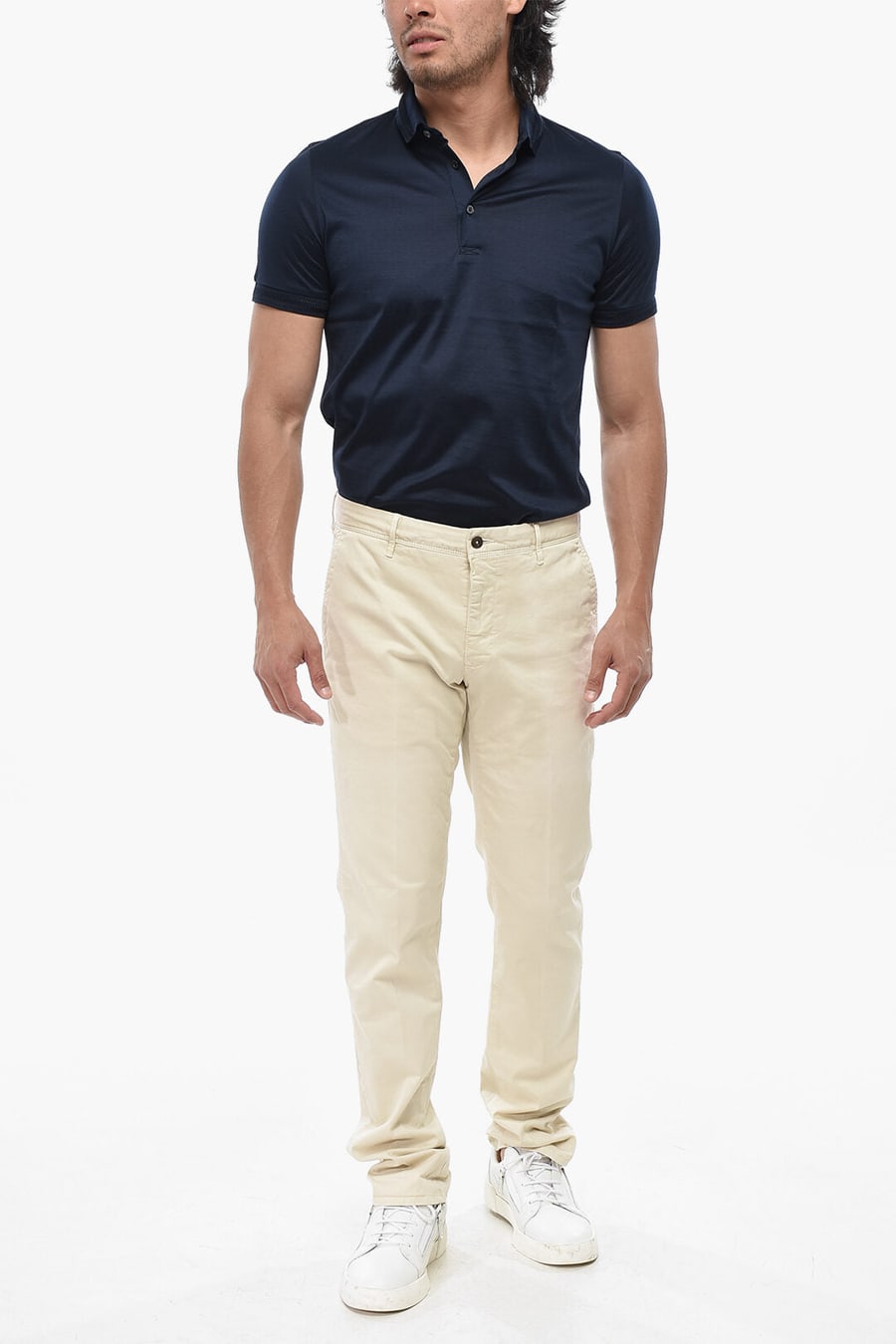Incotex 2500~SLOWEAR SLACKS Slim Fit Stretch Cotton Chino Pants, view 4