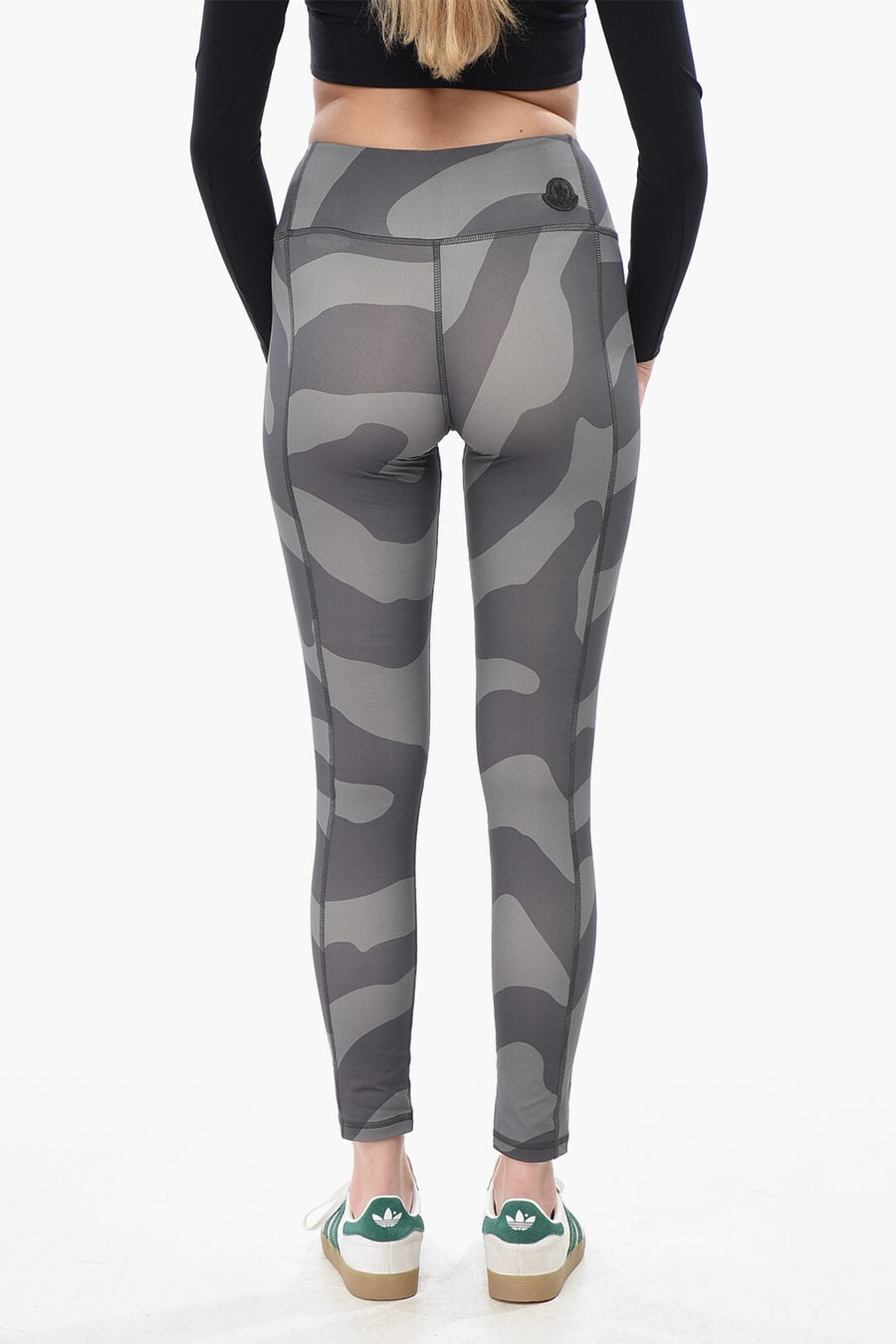 Moncler 2470~SALEHE BEMBURY Camouflage-Print Leggings, view 2