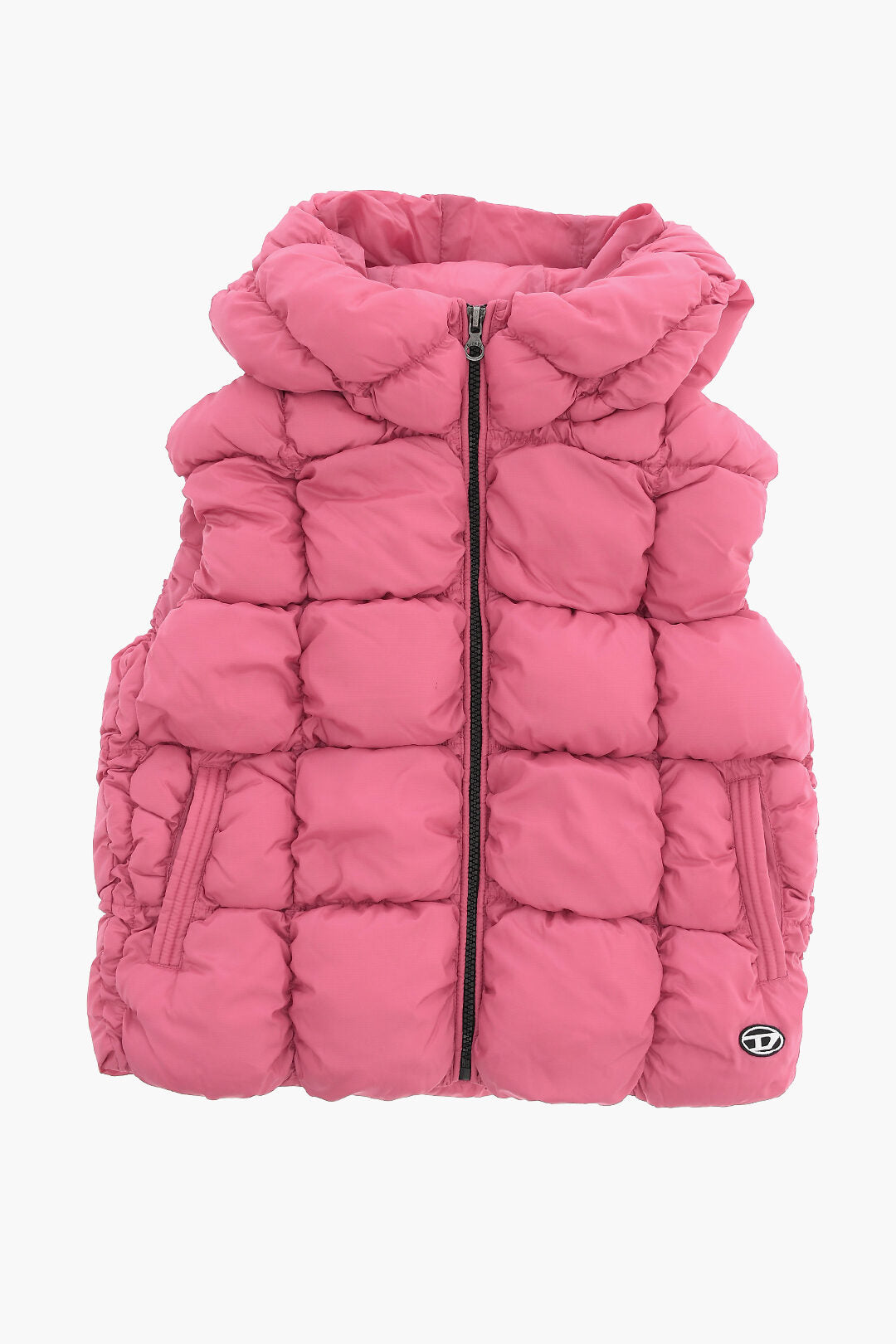 Diesel Kids 1050~Sleeveless Quilted Check Ripstop Jacket