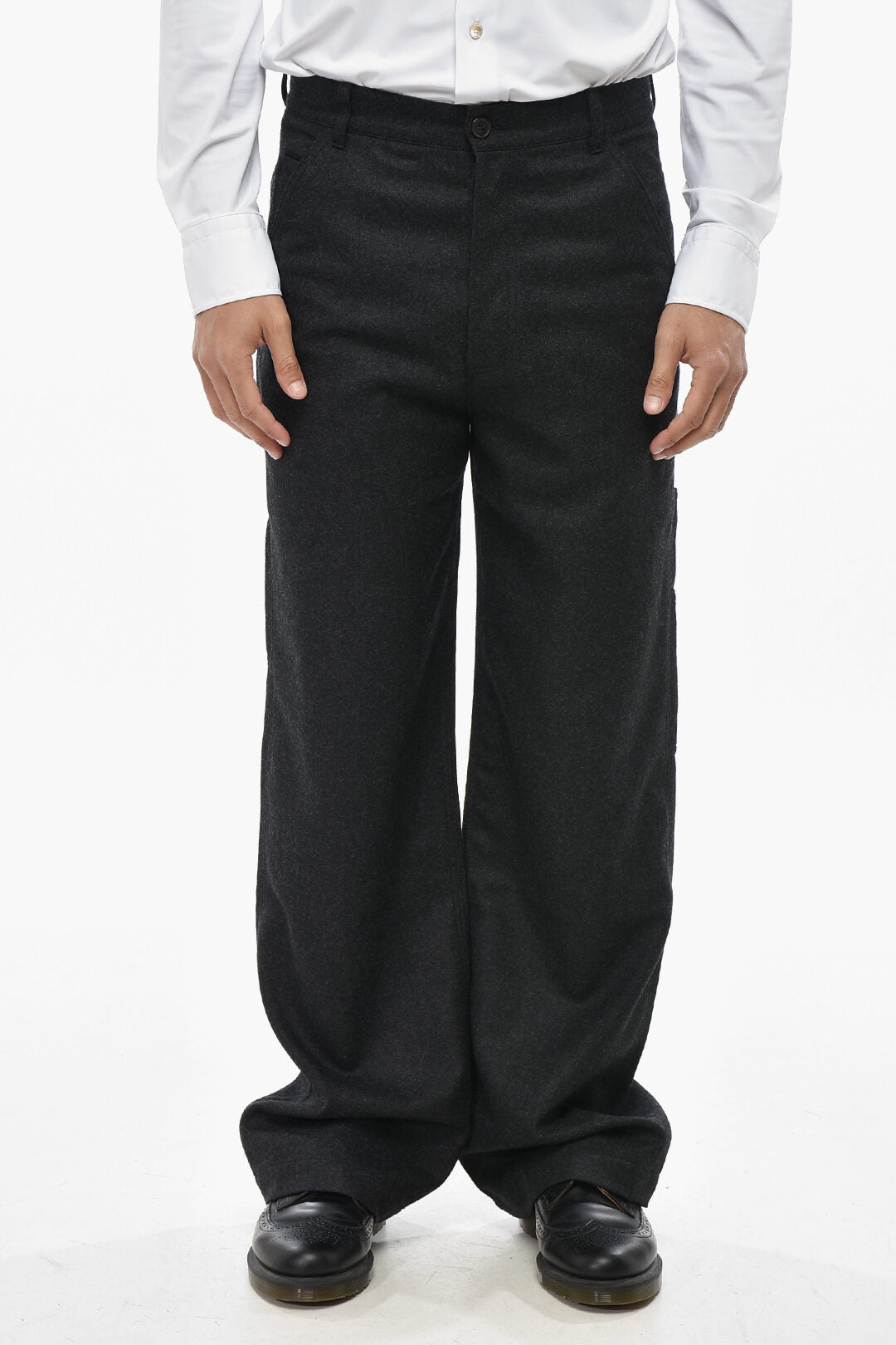 Dries Van Noten 3500~Wool Straight-Leg Trousers PICKERBY