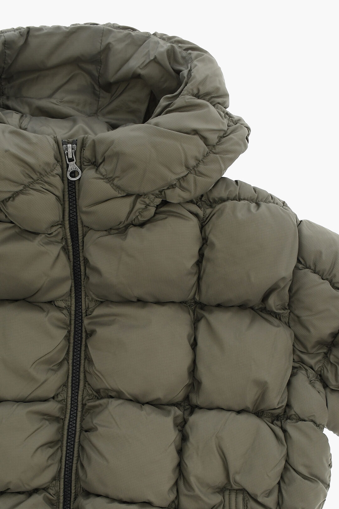 Diesel Kids 0850~Padded Quilted Check Ripstop Jacket, view 2