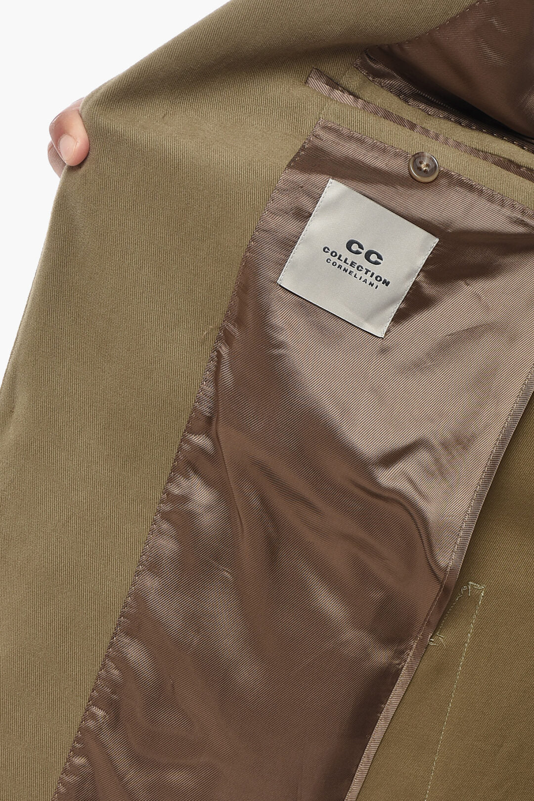 Corneliani 2800~CC COLLECTION Stretch-Cotton 2-Button Jacket REFINED Two-Vent Classic Lapel, view 2