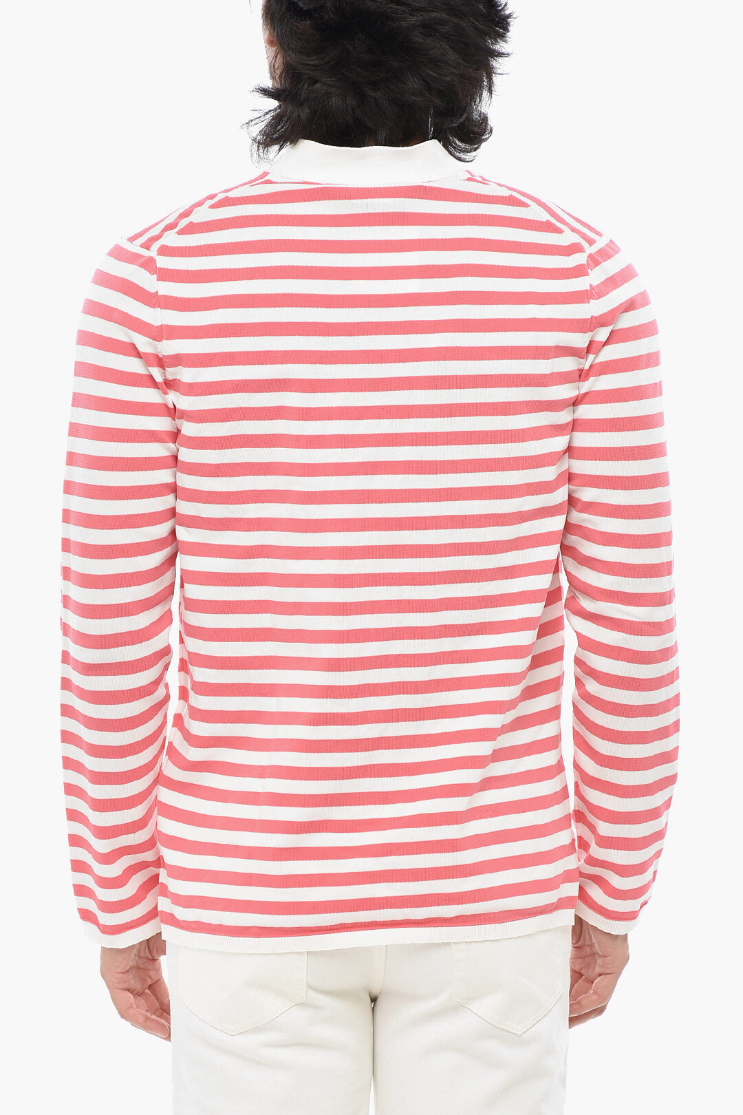 Comme Des Garçons 3050~HOMME PLUS Stretch Fabric Cardigan with Awning Pattern
