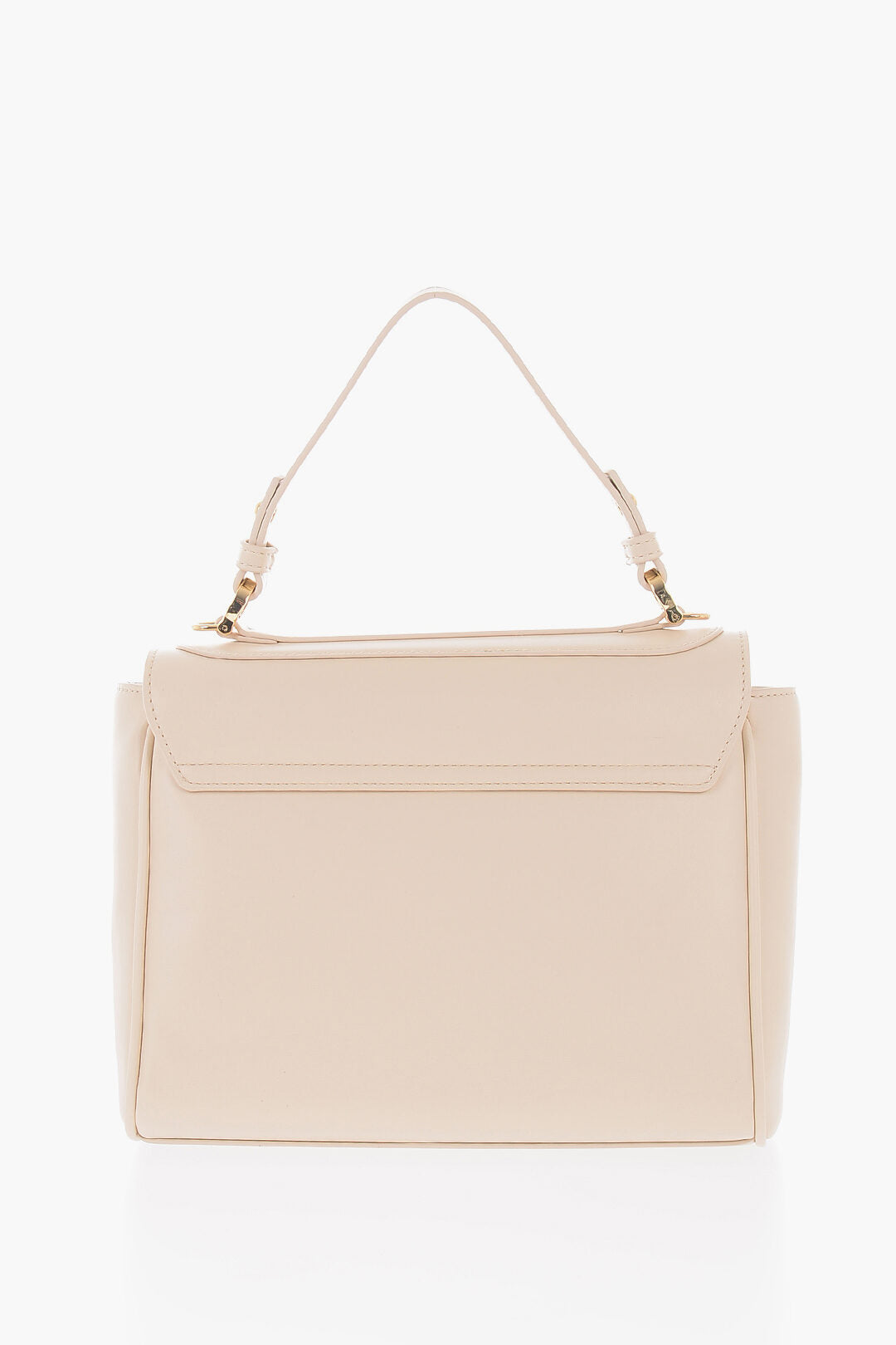 Moschino 2500~LOVE Faux Leather Handbag With Gold Metal Logo