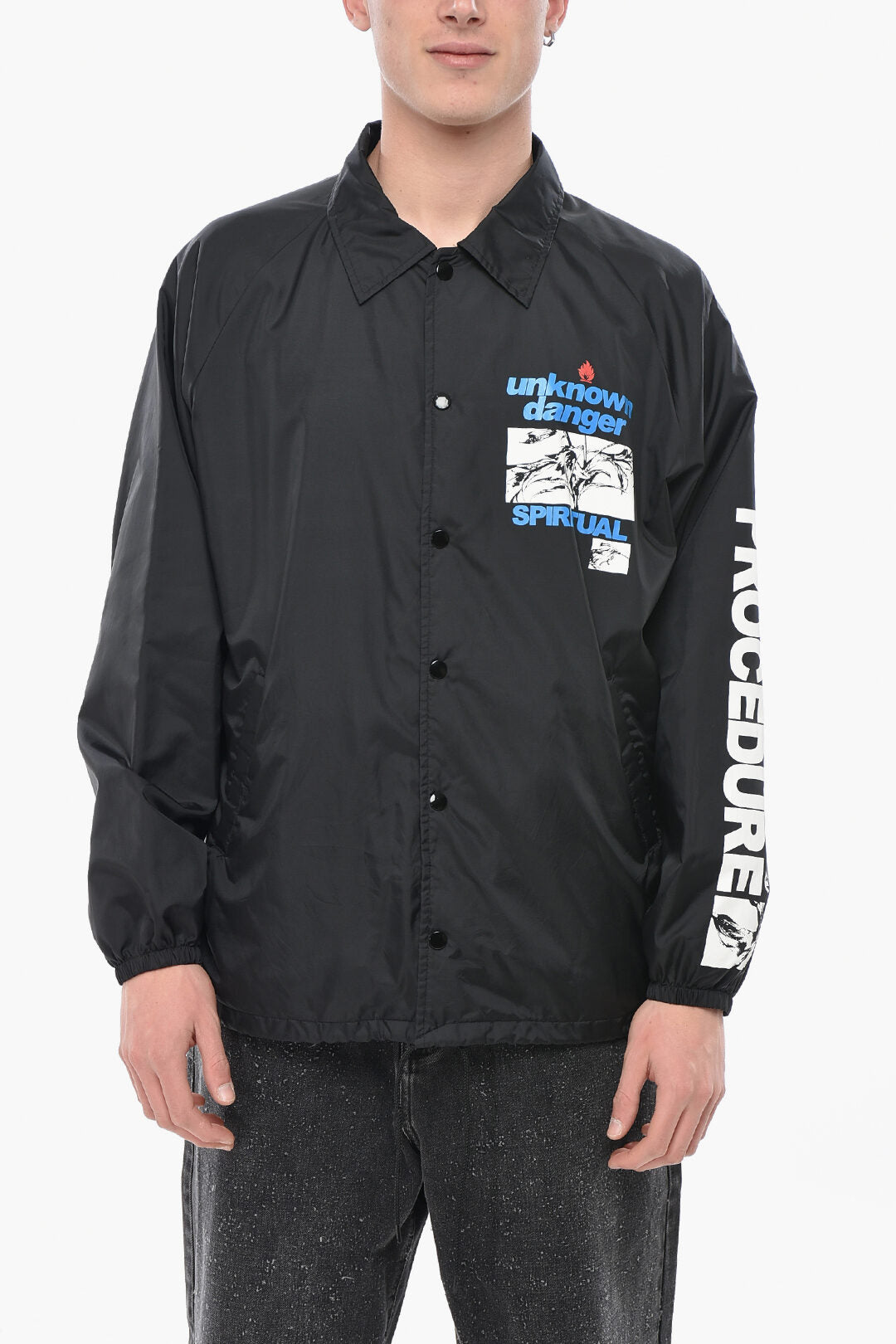 Saint Michael 3500~Nylon Jacket with Snap Buttons