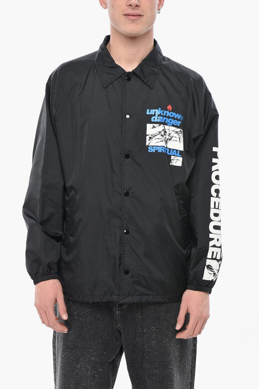 Saint Michael 3500~Nylon Jacket with Snap Buttons