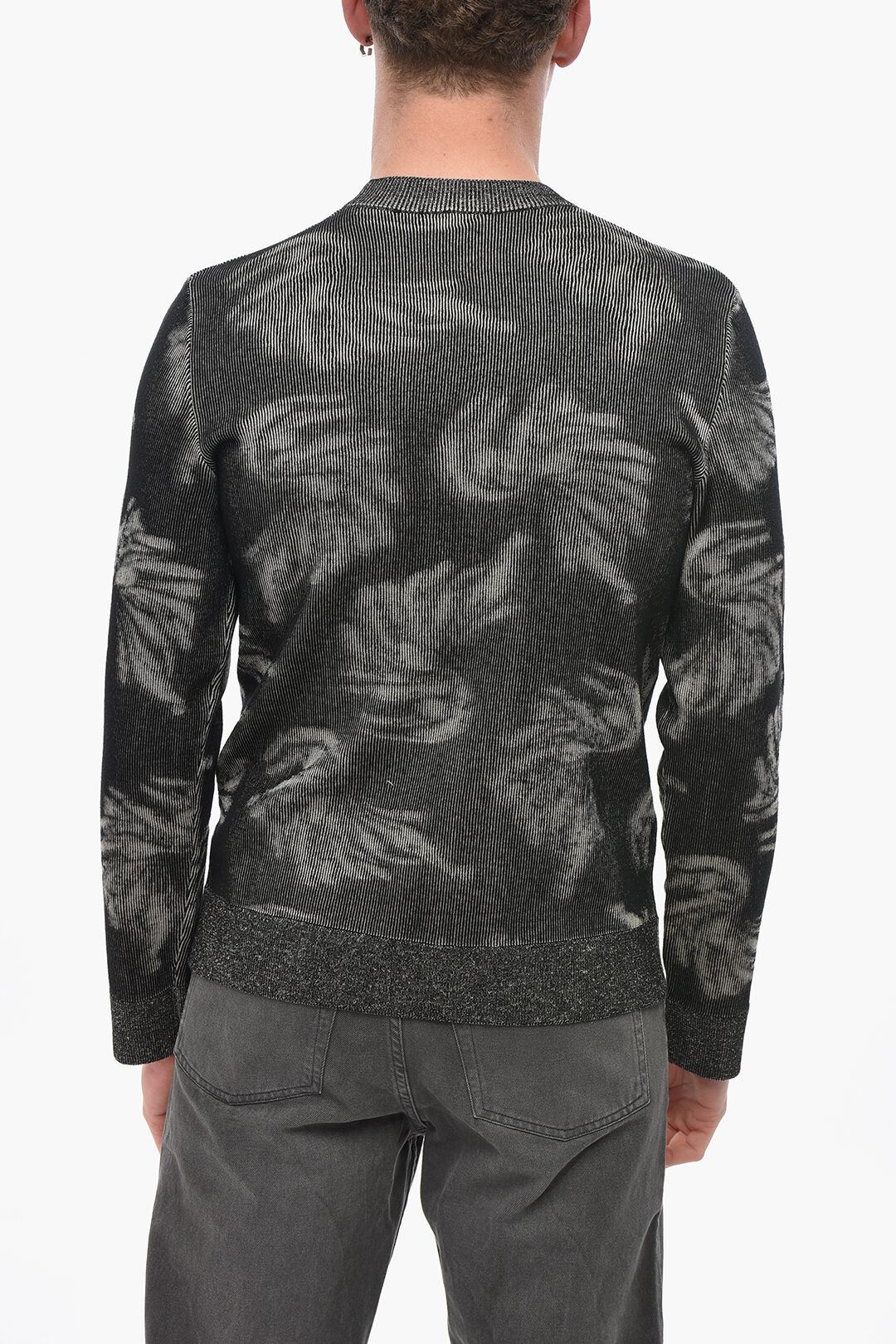Dries Van Noten 3500~Crew-Neck MELIS Ribbed Wool-Blend Sweater, view 2
