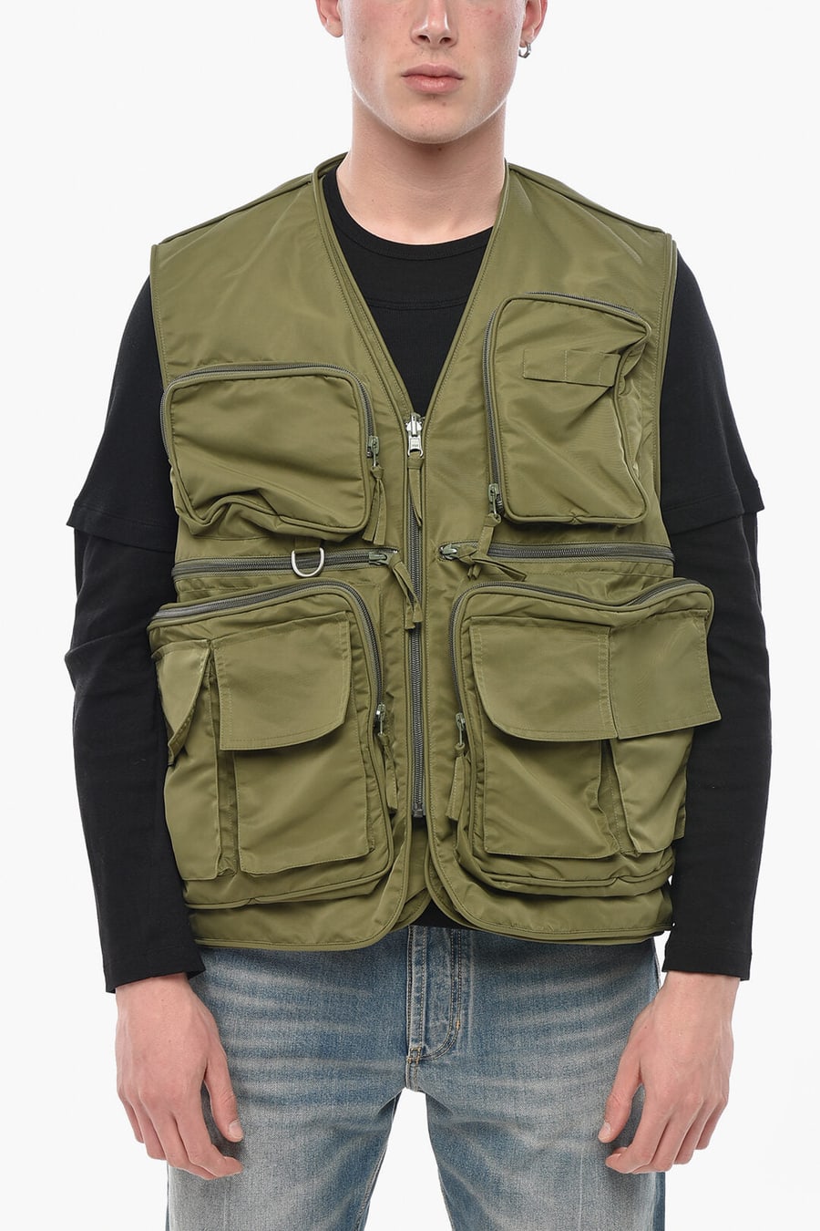 Hed Mayner 2850~Reversible Sleeveless Utility Jacket