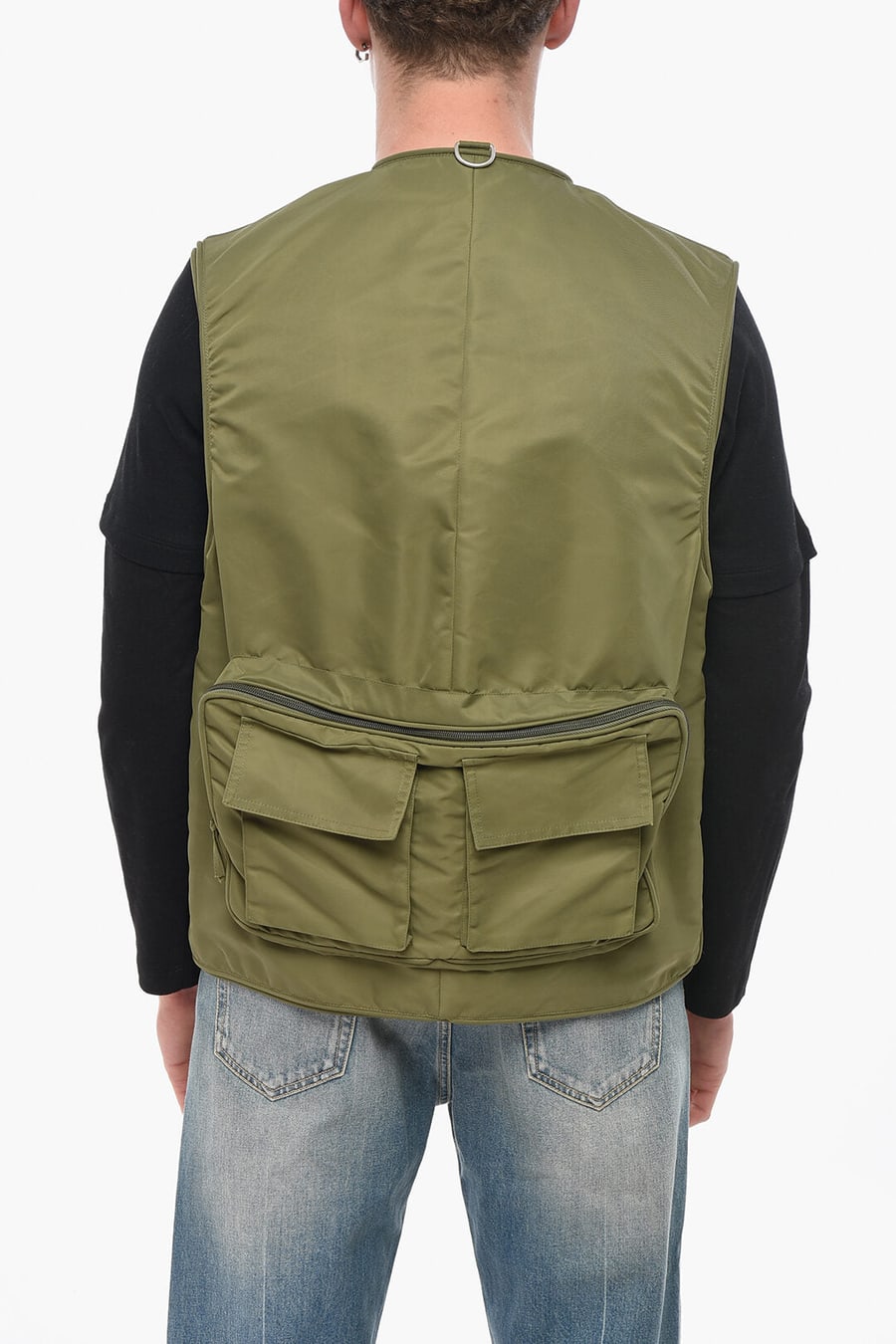 Hed Mayner 2850~Reversible Sleeveless Utility Jacket, view 2