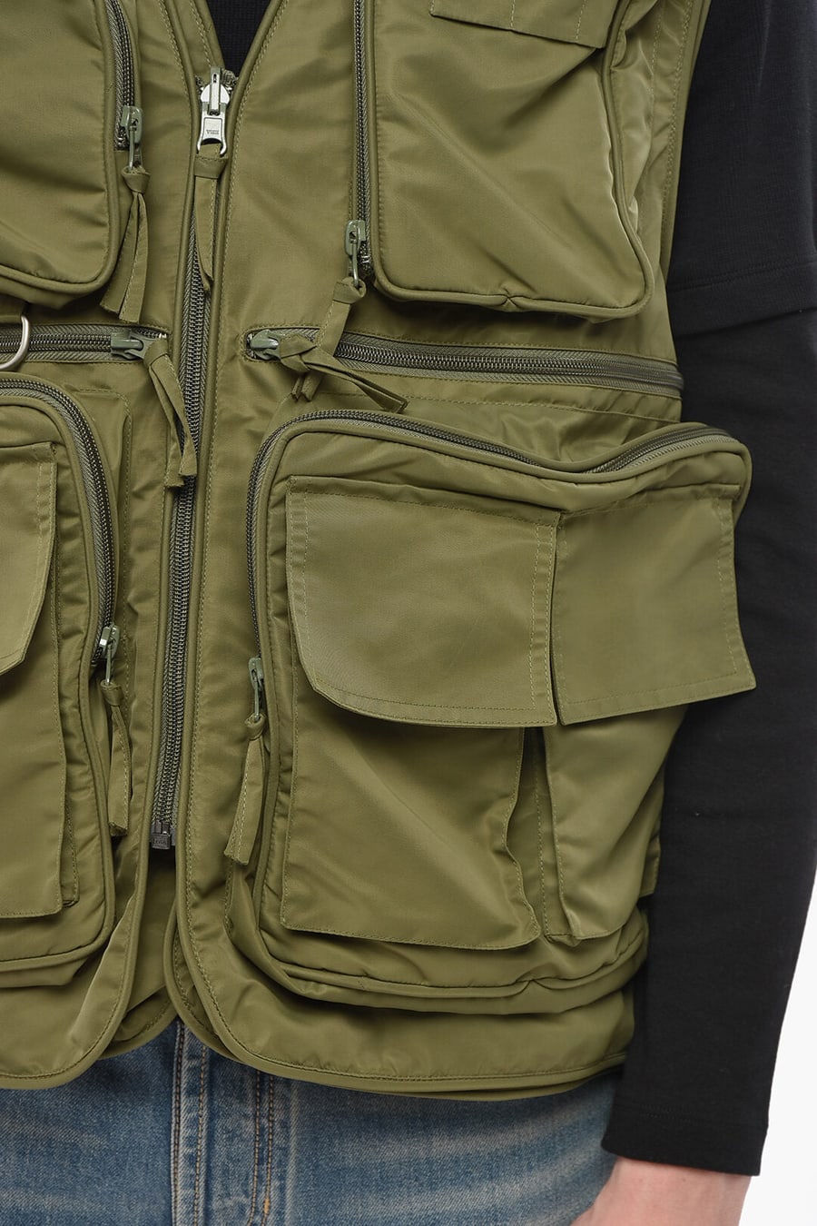 Hed Mayner 2850~Reversible Sleeveless Utility Jacket, view 3