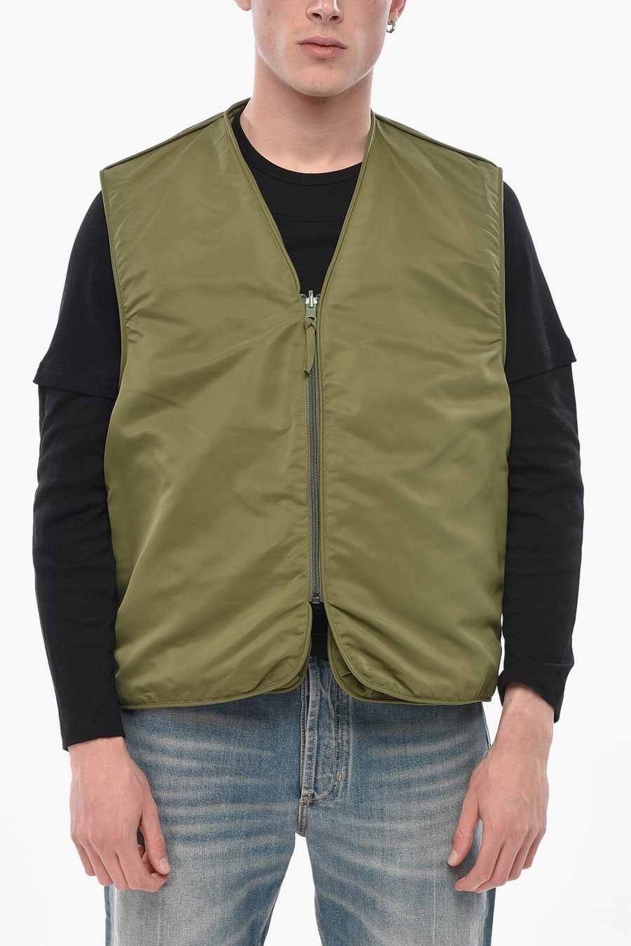 Hed Mayner 2850~Reversible Sleeveless Utility Jacket, view 5