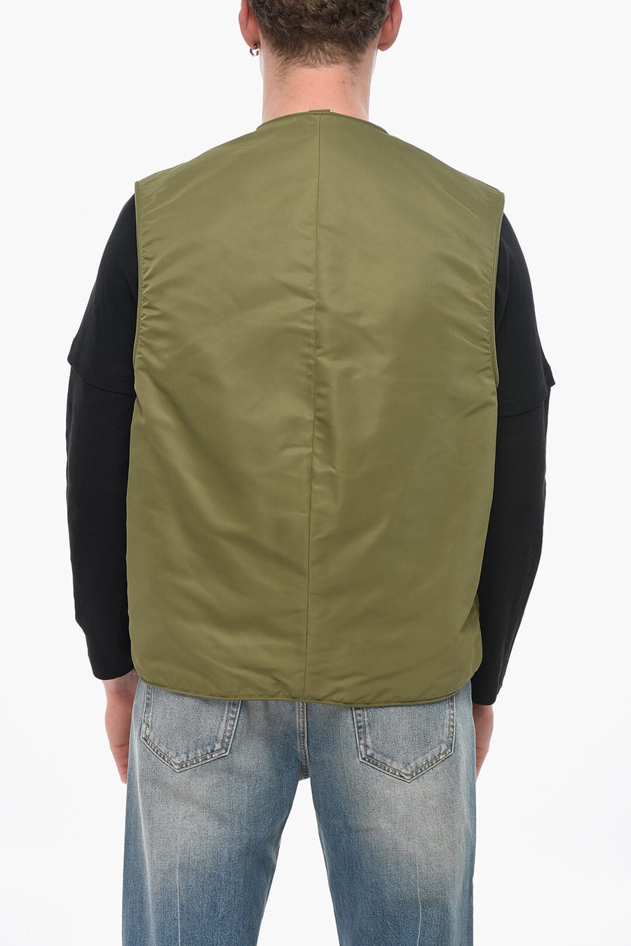 Hed Mayner 2850~Reversible Sleeveless Utility Jacket, view 6