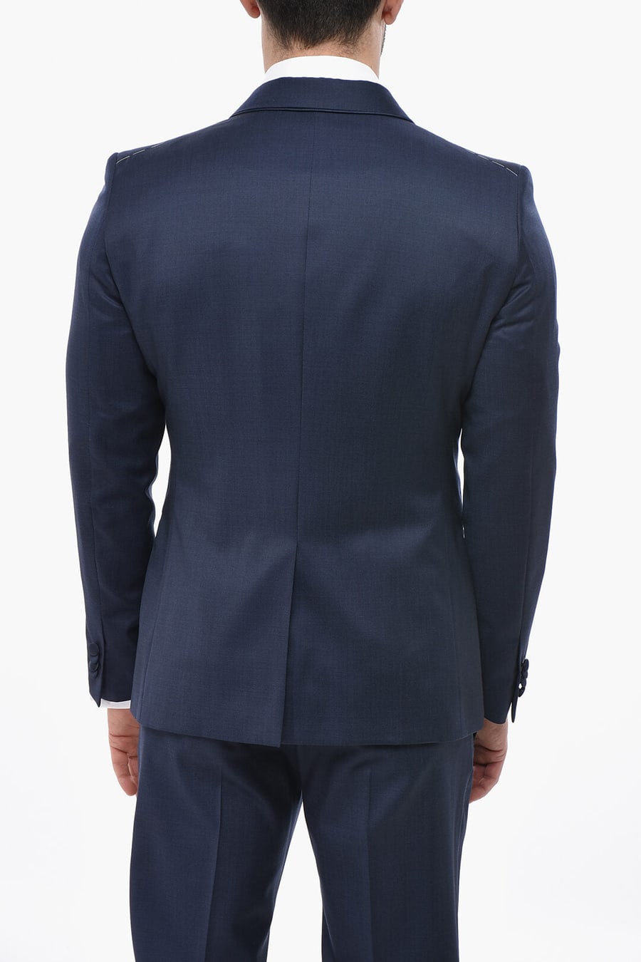 Corneliani 2405~CODE 3-Piece Wool Suit With Shawl Lapel, view 5