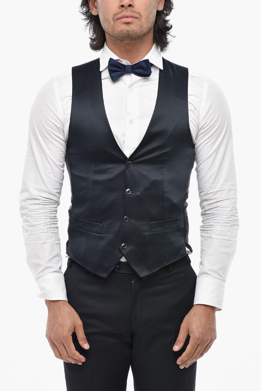 Corneliani 2405~CODE Satin Waistcoat