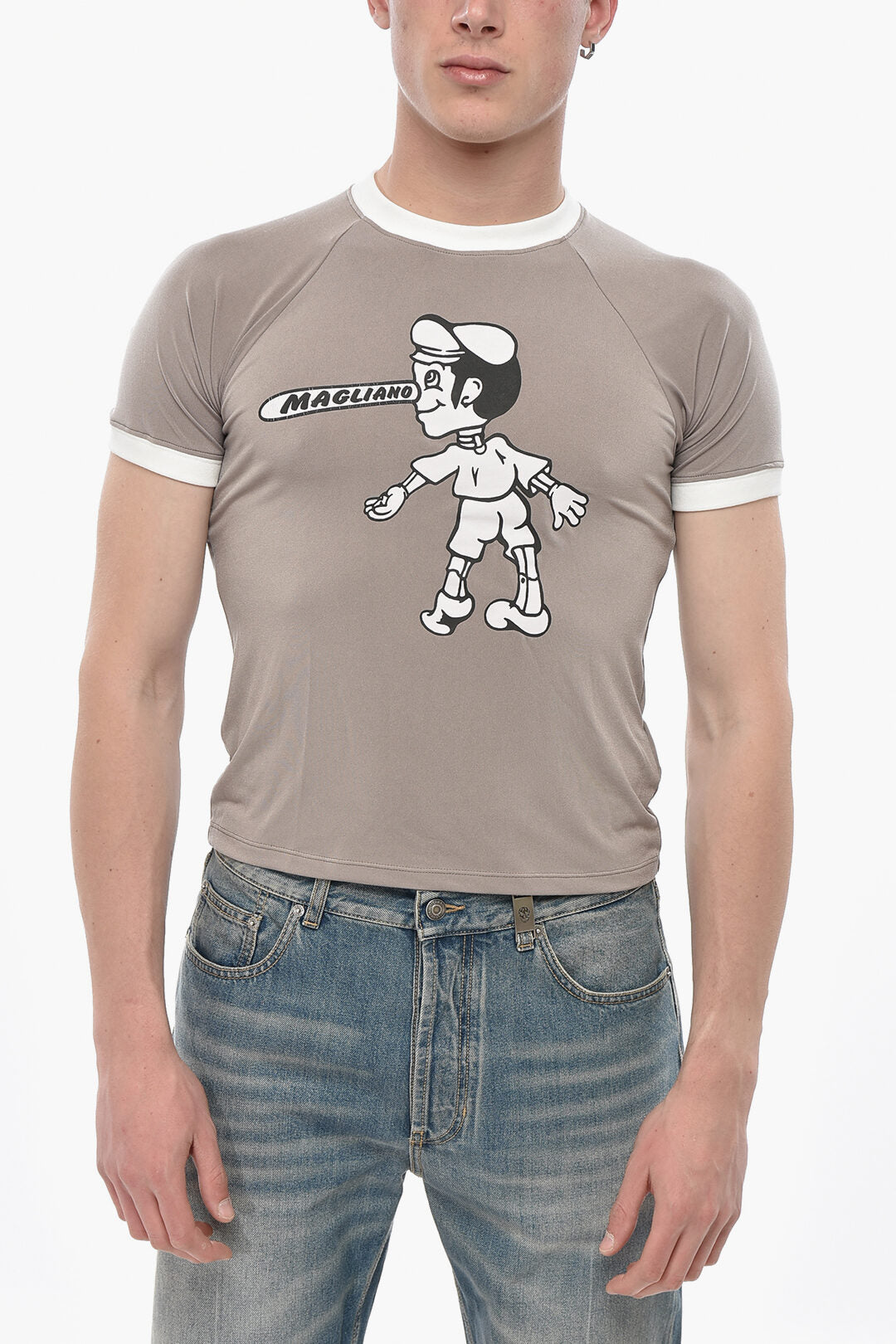 Magliano 2500~Crewneck T-Shirt BRITOP With Print