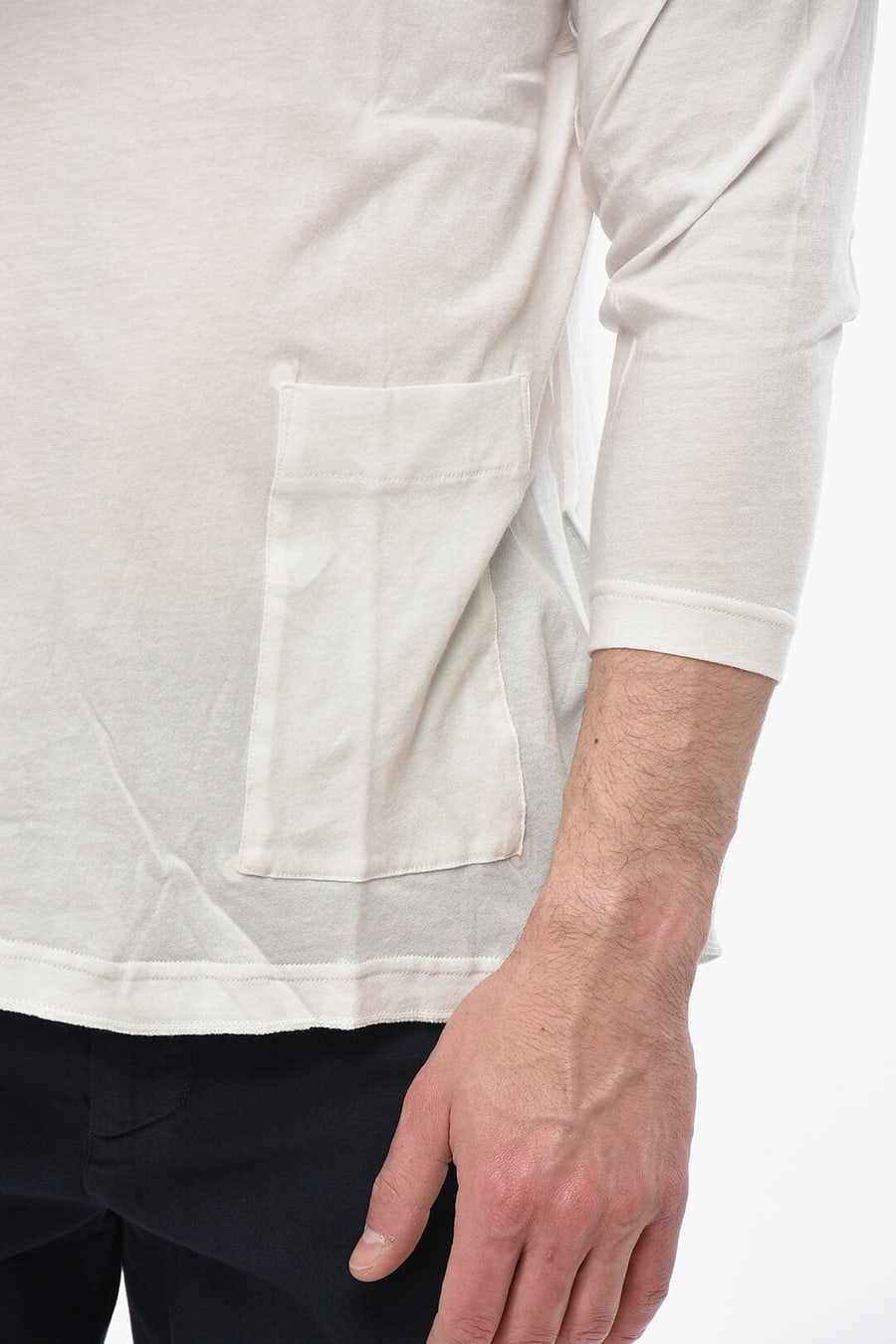 Undercover 2405~Cotton Jersey T-Shirt with Patch Pocket, view 2