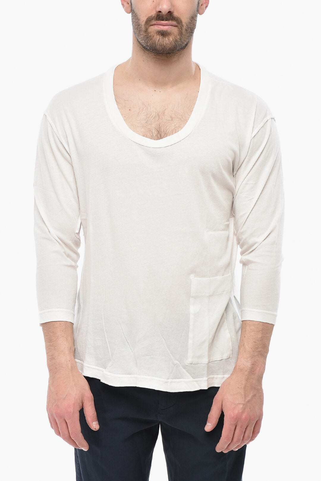 Undercover 2405~Cotton Jersey T-Shirt with Patch Pocket