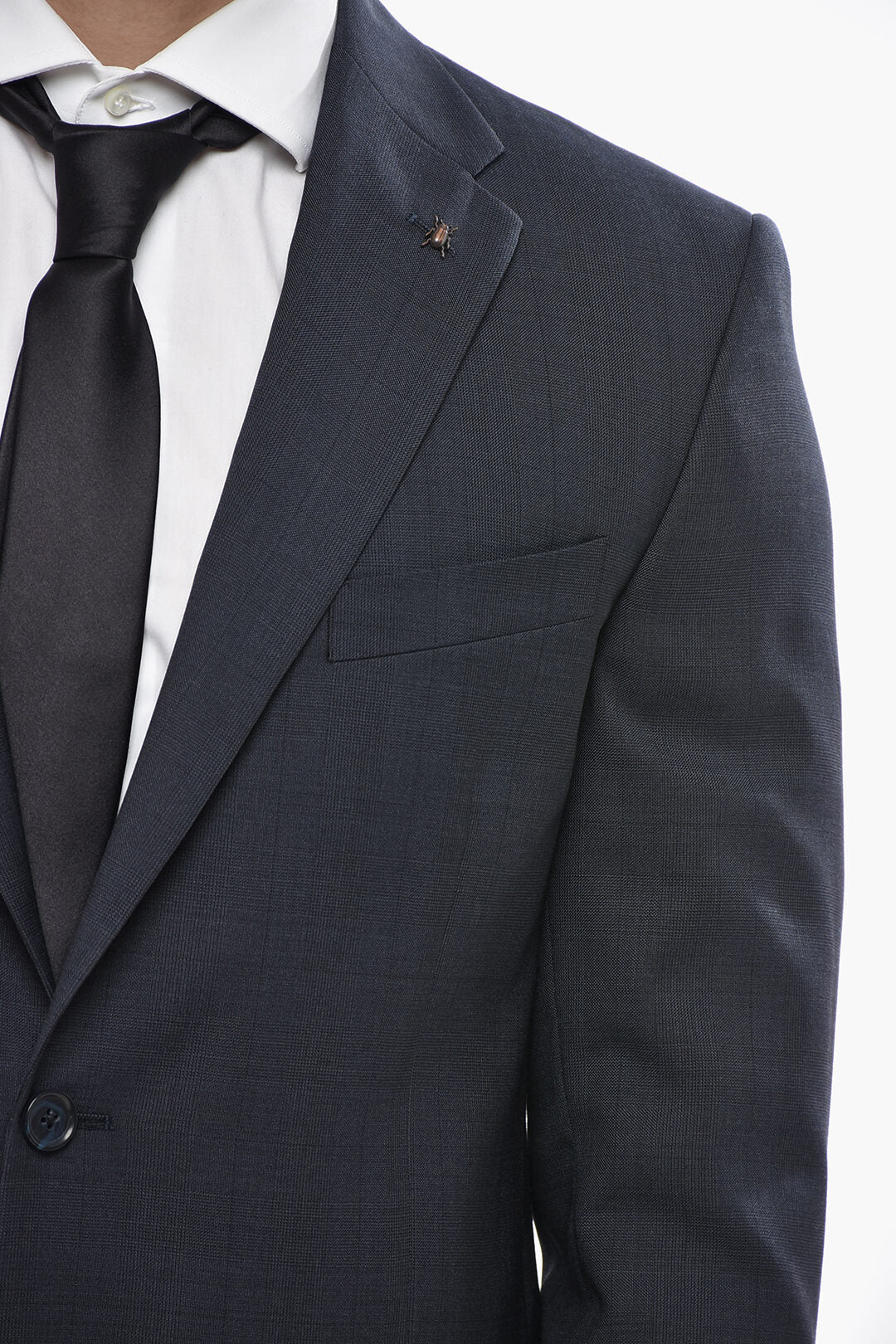 Corneliani 2405~CC COLLECTION Virgin Wool District Check Blazer RIGHT, view 2