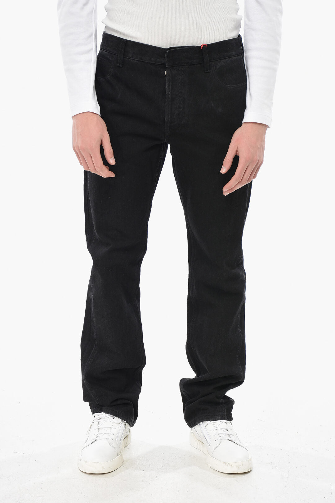 Alexander McQueen 3500~Dark-Wash Straight-Leg Jeans 21cm