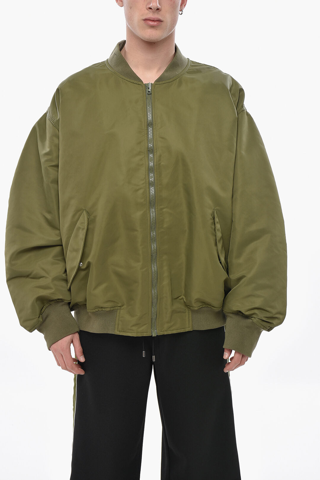Hed Mayner 2850~Padded Nylon Bomber Jacket