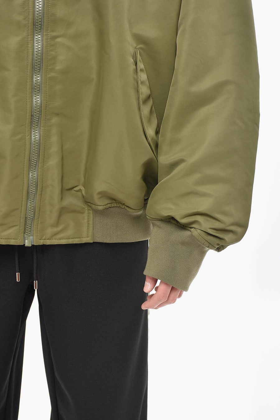 Hed Mayner 2850~Padded Nylon Bomber Jacket, view 3