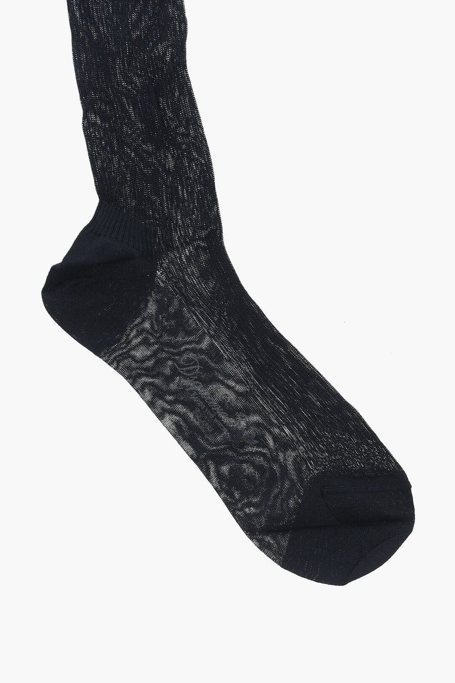 Dsquared2 2405~Long Viscose Socks With Contrast Trim, view 2