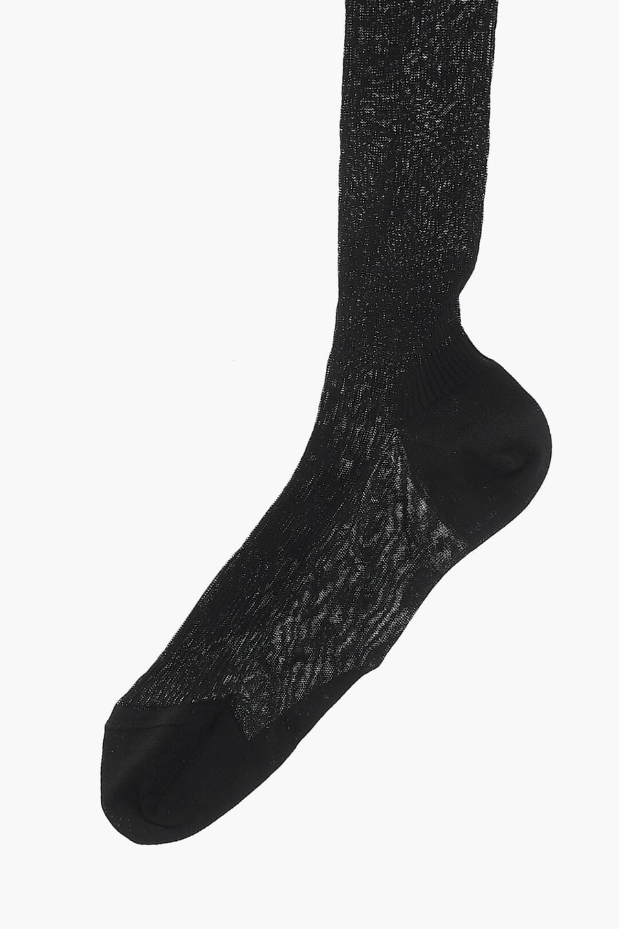 Dsquared2 3500~Long Solid-Color Socks with Contrast Logo, view 3
