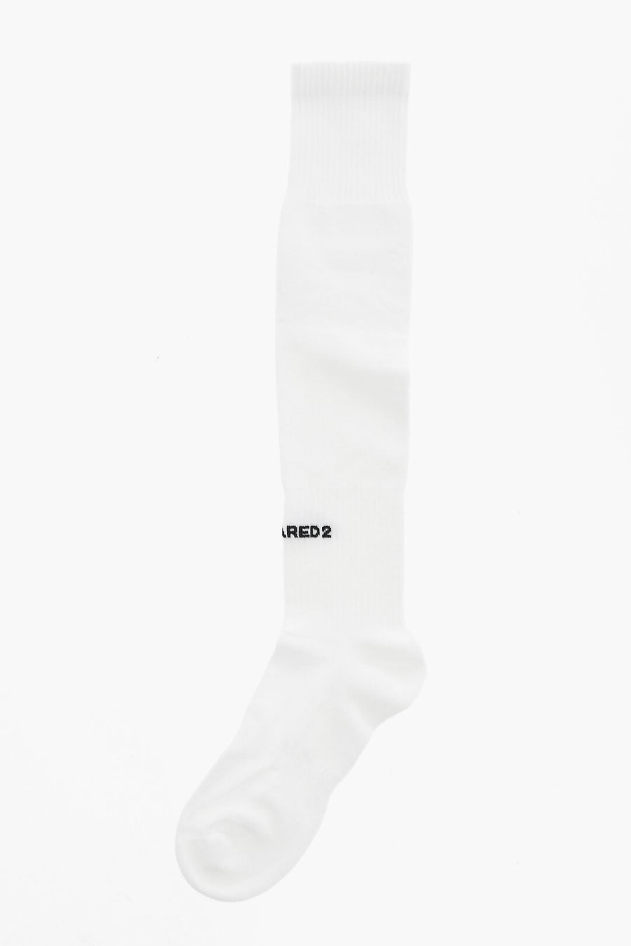 Dsquared2 2405~Long Solid-Color Socks with Contrasting Logo