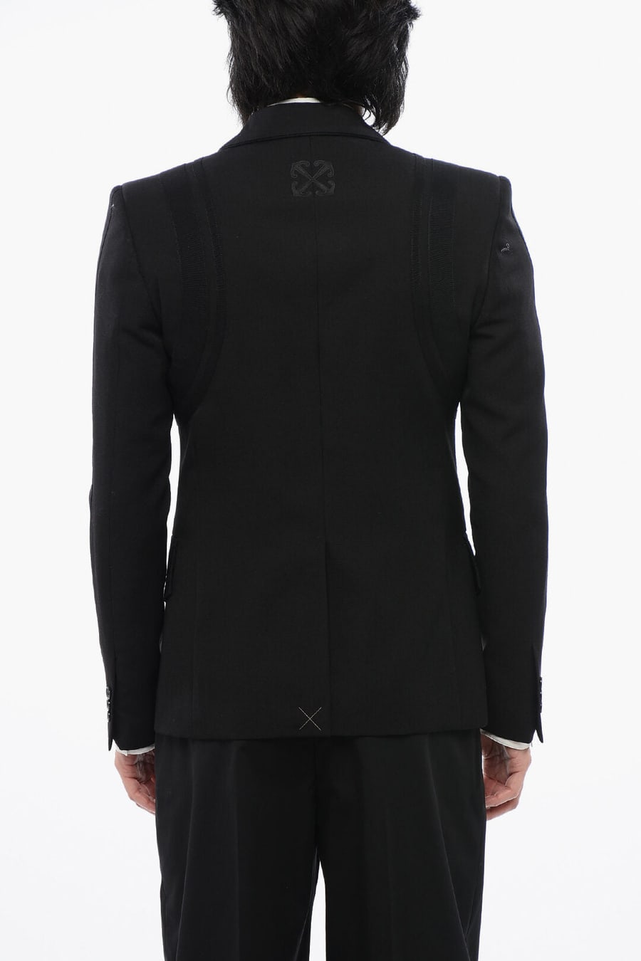 Off-White 3500~Virgin-Wool Blazer FORMAL VARS With Logo Patch, view 2