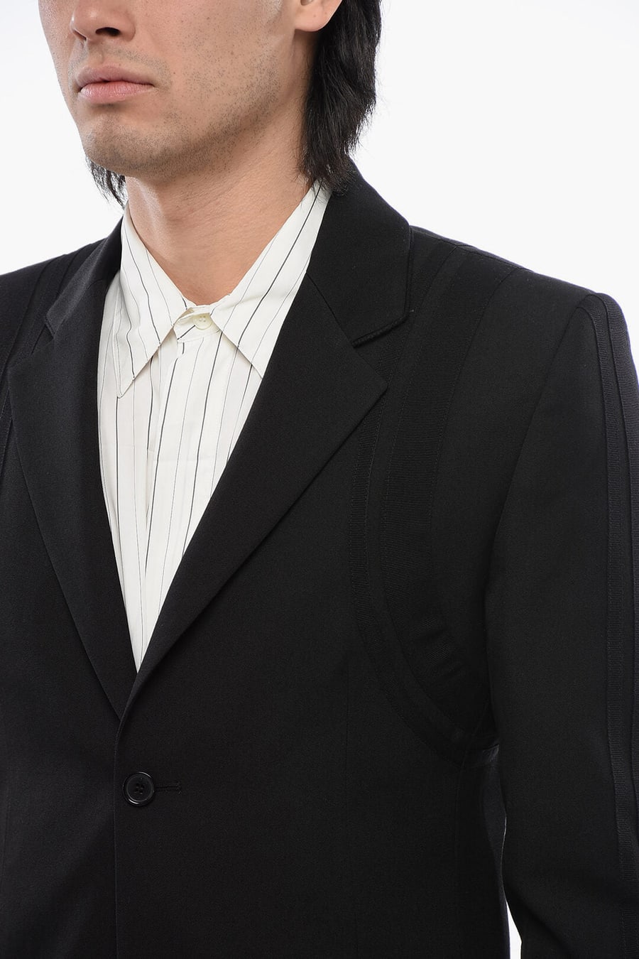 Off-White 3500~Virgin-Wool Blazer FORMAL VARS With Logo Patch, view 3