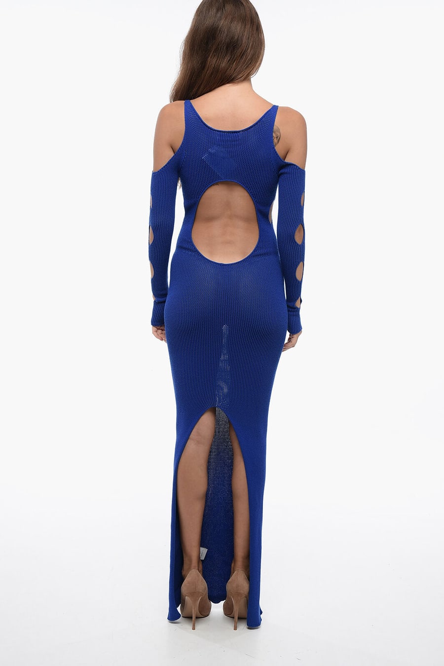 Off-White 2405~Logo Knit Dress With Cut-Out, view 2