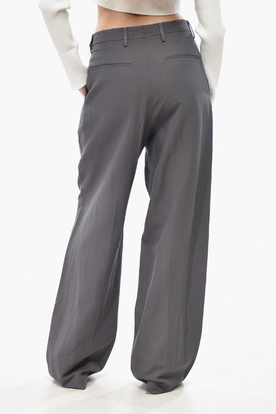 Dries Van Noten 0405~Palazzo Pants PORTER with 1 Pleat, view 2