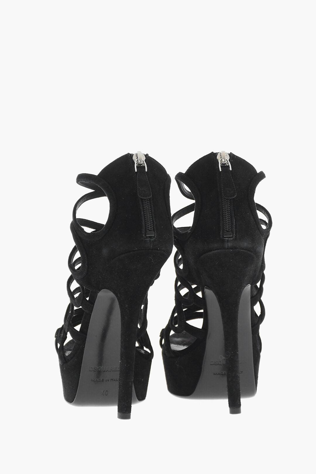 Dsquared2 3500~Suede Sandals DEANDAY 15cm Heel
