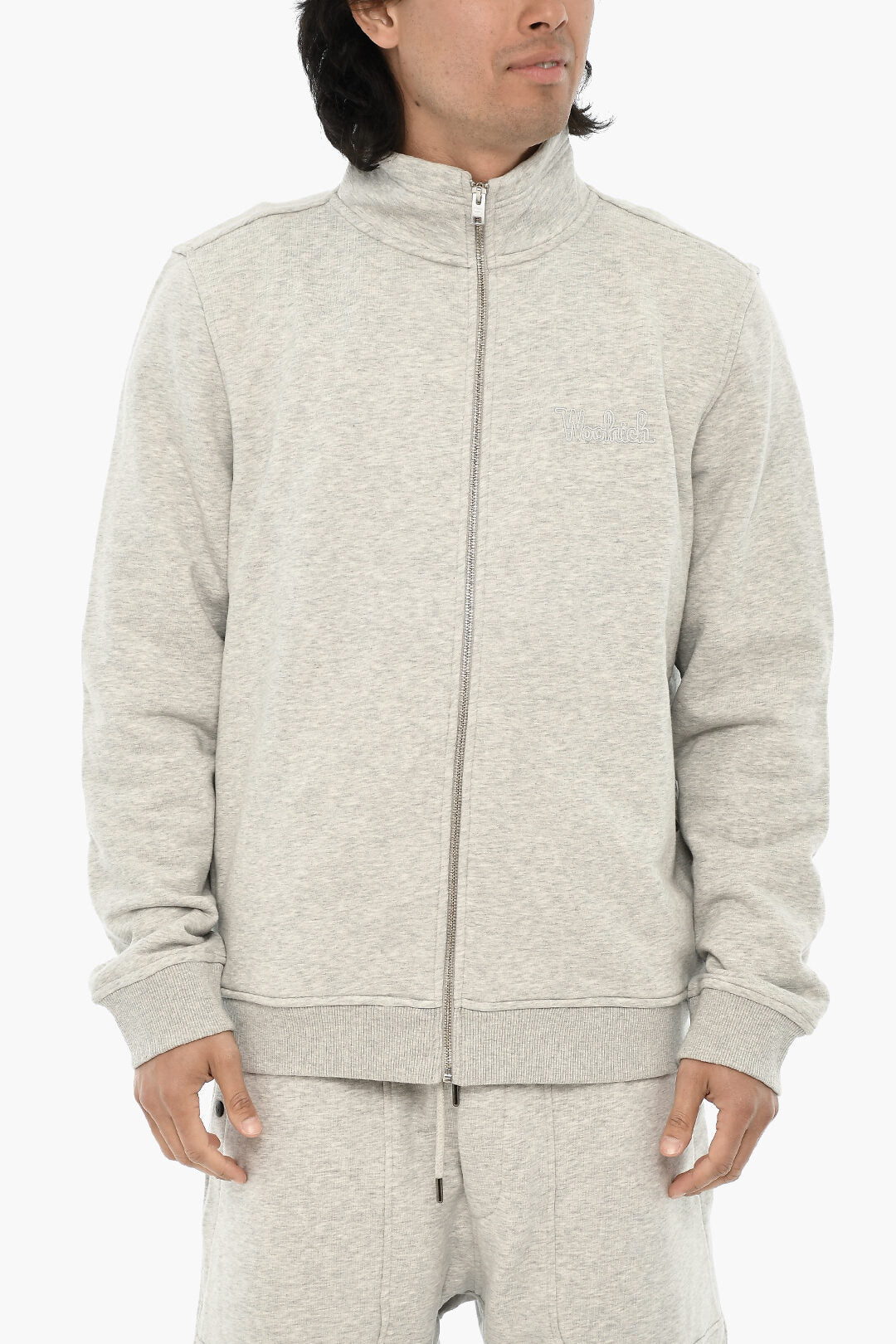 Woolrich 2470~Brushed Cotton-Blend Full-Zip Sweatshirt