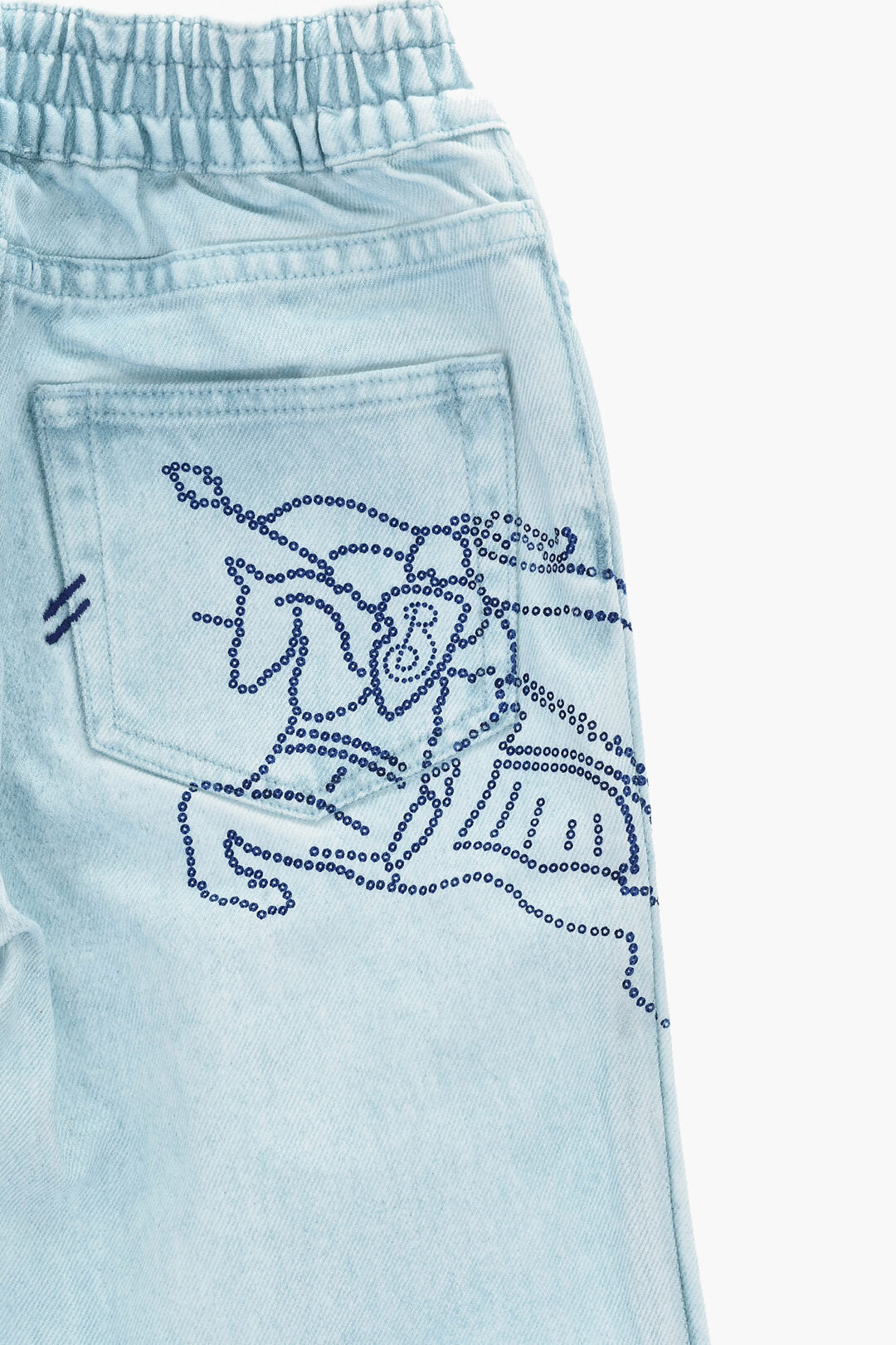 Burberry KIDS 2405~Stonewashed Jeans CAVEN with Iconic Print
