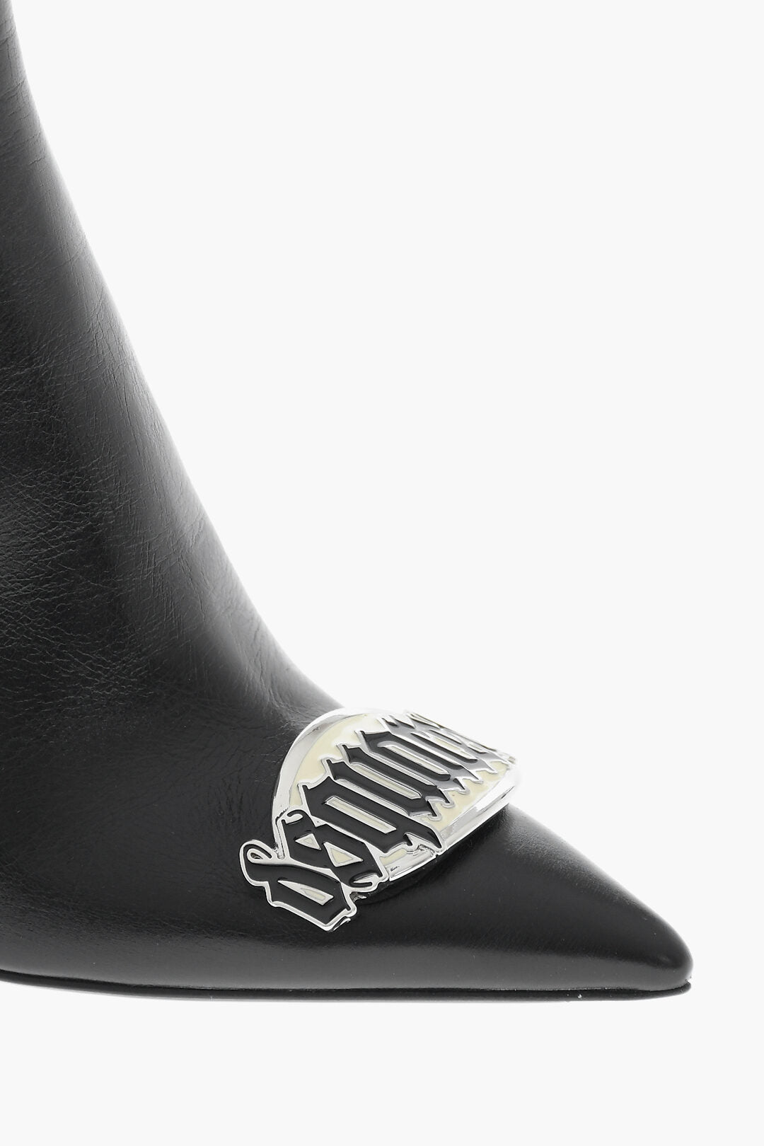 Dsquared2 3500~Leather Ankle Boots GOTHIC DSQUARED with Metal Detail 11cm Heel, view 2