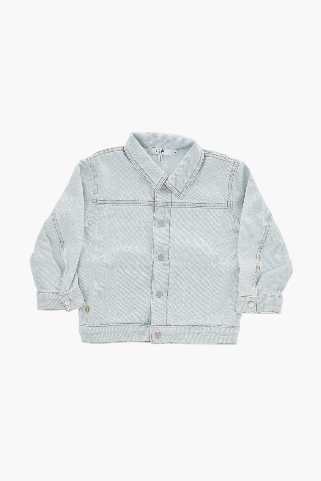 Dior Kids 2405~Denim Jacket with Logo Snap Buttons