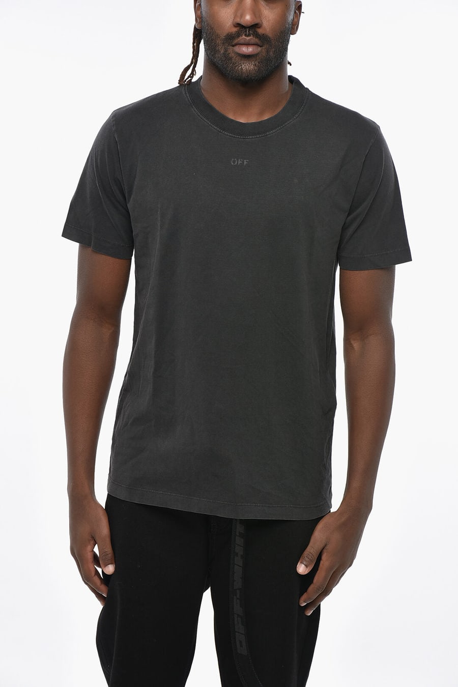 Off-White 0110~Cotton Crewneck T-Shirt SUPER MOON with Back Print