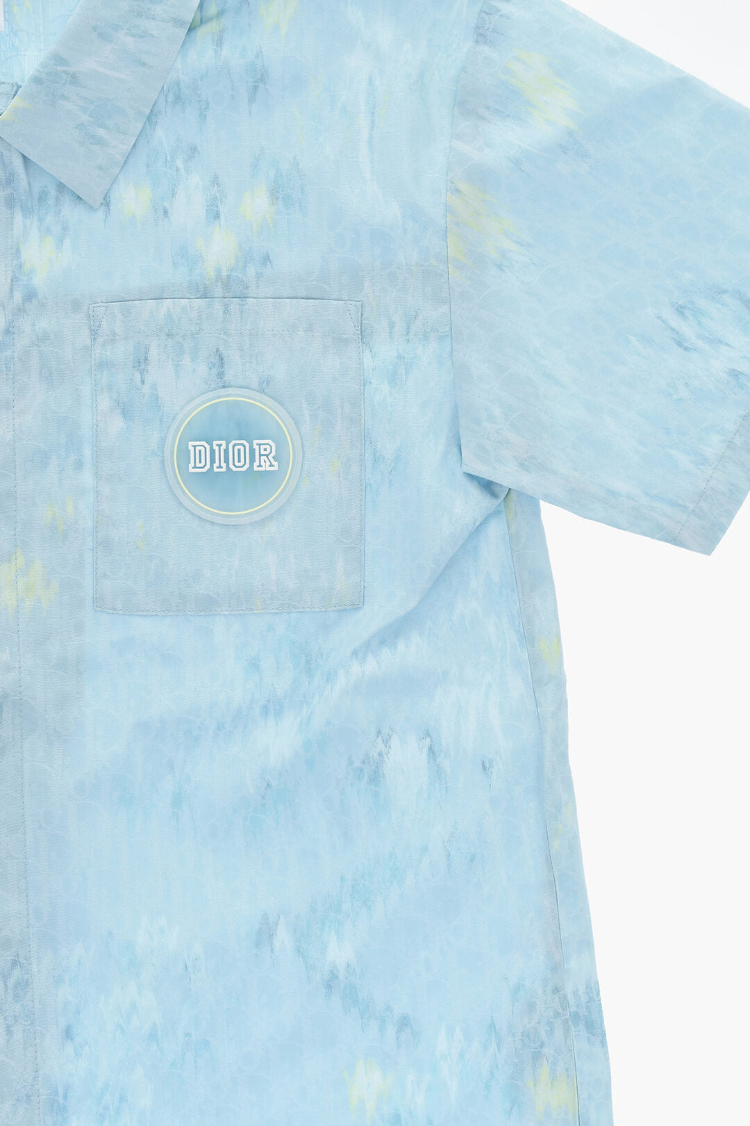 Dior Kids 2405~All-Over Logo Shirt with Embossed Logo, view 2