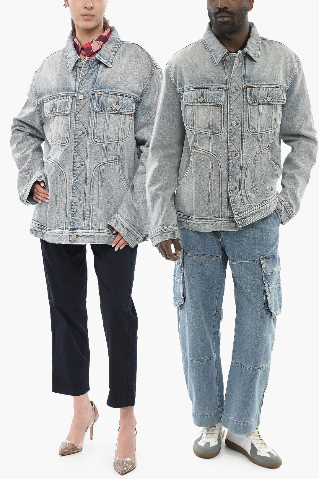Diesel 2405~LIBRARY Denim Utility Jacket UNISEX D-RILEY