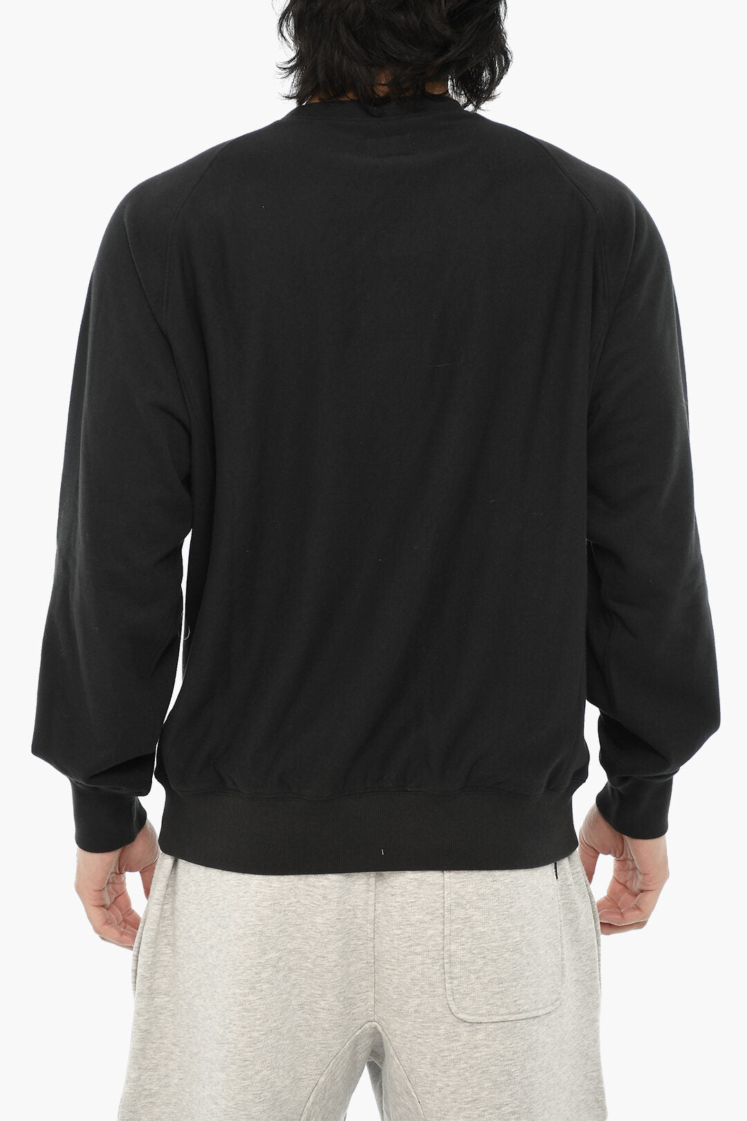 Woolrich 3500~Double-Fabric Crew-Neck Sweatshirt with Pocket, view 2